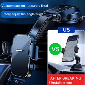 More Stable Car Phone Holder Dashboard Windscreen Mount Stand Powerful Suction Cup Adjustable 360° Rotatable Phone Holder