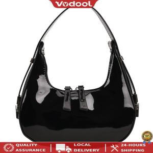 [New] Womens Crescent Satchel Bag with Zipper Casual Shoulder Bag for Travel and Dating in Stylish Color Options