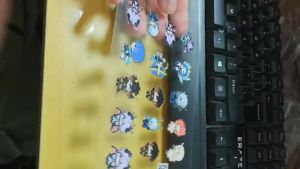 Game 3D Transfer Sticker UV DTF Wraps Cup Wanderer Kabukimono Balladeer Hat Guy Durin Neuvillette Tribios Zhongli Morax Lumine Glass Mug Cups Fashion Cartoon Sticker