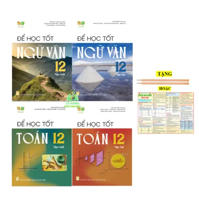 Sách - Combo Để học tốt Toán + ngữ văn 12 - tập 1 + 2 ( Kết nối tri thức với cuộc sống)