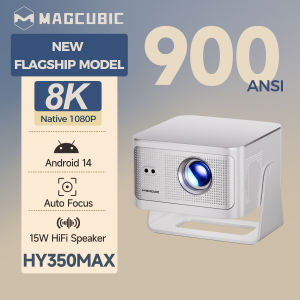 Projector MAGCUBIC HY350 Max 900ANSI Auto Focus Android14.0 Native1080P Support 8K Wifi6 BT5.4 Portable Movie Outdoor
