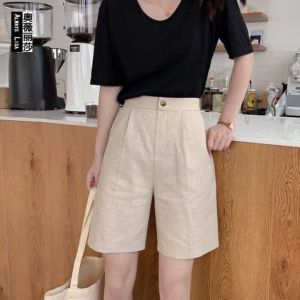 Quần lửng nữ ống rộng đẹp ZENA khóa thật cạp chun sau chất đũi Q053