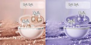 Bowknot Bluetooth Earphones Ear Clip Earphones Real Time Translation Long Battery Life Noise Cancelling Wireless Call Headphones