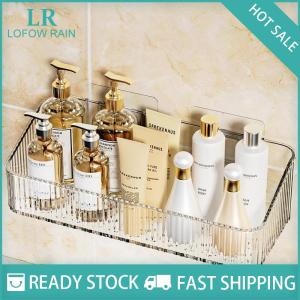 LF Wholesale✨Flash Sale ✨ Treo Tường Mỹ phẩm lưu trữ giá không có lỗ yêu cầu nhựa góc tường kệ tổ chức phụ kiện phòng tắm