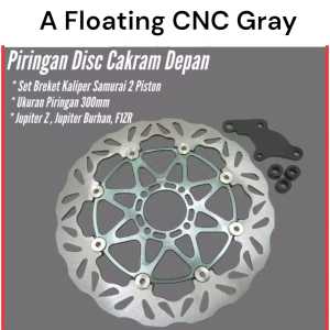Piringan Cakram disc depan lebar 300mm plus breket kaliper samurai 2 piston PNP Jupiter Z Jupiter burhan F1ZR