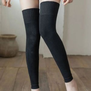 50cm Long Leg Knee Pads Socks Womens Thick Looped Socks Warm Over Knee High Footless Socks