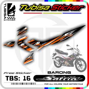 Sticker Striping Satria Fu 150 / 2006 - 2012 Barong - Stiker Striping Variasi Satria. TBS.SF.16