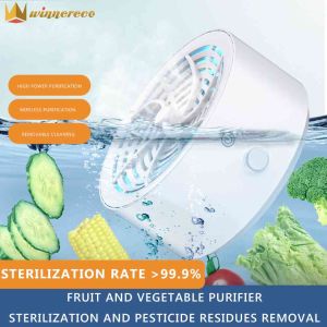 Portable Fruit Vegetable Washing Machine Rechargeable Household Rice Meat Food Purifier Sterilizer