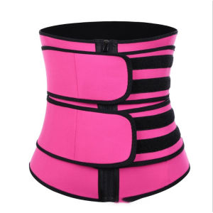 Women Waist Trainer Body Shaper Sweat Waist Trainer Slimming Corset Two Belts Women Waist Shaper Workout Fitness Girdle Tummy Control Slimming Fat Burning For Postpartum Sheath Belt