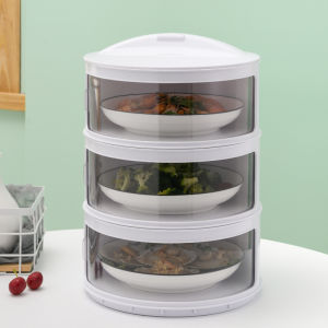 Household 5-layer food storage box fly-proof fresh-keeping food storage superimpose box