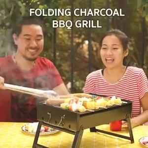 Spot goodsOutdoor Grill Mini Barbeque Grill Portable Foldable BBQ Charcoal Grill Tool