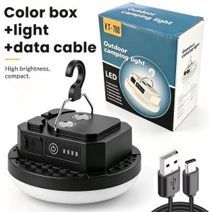 NEXTYOO 3 mức độ sáng có thể điều chỉnh Đèn LED cho lều cắm trại Chống nước IPX4 Pin tích hợp 4000mAh Đèn khẩn cấp di động Cường độ sáng 200-300LM Đèn lồng sạc từ tính Cắm trại đi bộ đường dài ngoài trời