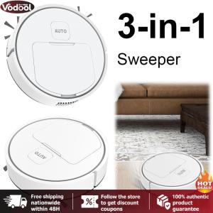 3-in-1 Robot Vacuum Cleaner USB Rechargeable Avoiding Objects Robot Vacuum 1000Pa Suction for Home Floor Washing