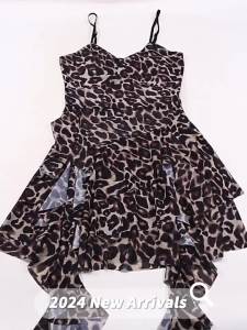 Váy đôi nữ in họa tiết da báo Váy dây thiết kế gợi cảm Váy mỏng QZe9a9fd#X0614