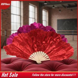 【COD】🔥🔥🔥 Peony Petal 75CM Dance Fan Double Side Bright Cloth for Traditional Yangko Performance