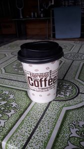 25 - 50 cái ly giấy cốc giấy 360ml - 14oz/12oz kèm nắp nóng Đen