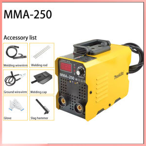 MMA-250 Portable Inverter Welding Machine Newly Upgraded Digital Display Welding Machine Easy Arc Start Non-stick Welding Rod and Comes with a Full Set of Welding Machine Accessories