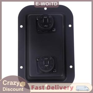 【CHANGXIANG3】 Tấm ổ cắm Hộp nối Clip Guitar kép lớn cho PA Tủ loa ổ cắm Hộp nối Clip phụ kiện