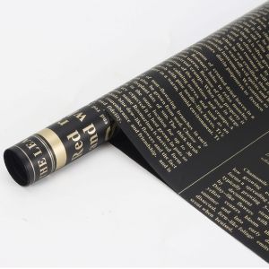 20 Lembar Korean Wrapping Pastel English - Cellophane Buket Bunga W040