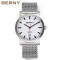 BERNY Watch for Men Mechanical Automatic Watches Seagull Luxury Brand Male Clock Water Resistant Swiss Railway Men's Wristwatch. 