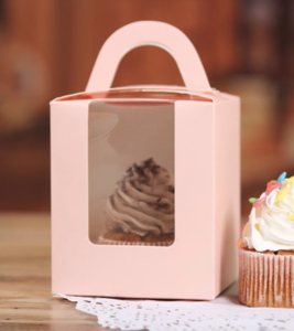 [🇸🇬 SG INSTOCK] Single holder Cupcake Boxes 1 Gold Black Blue Green Brown White Marble Kraft