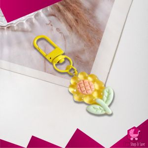 BabyShop-C1396 Gantungan Kunci Bunga Tulip / Keychain Gantungan Liontin Bunga Key Chain Aksesoris