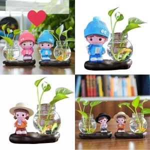 MAGIC WAND FOREBODE75DE7 ตุ๊กตาการ์ตูน เครื่องประดับสำนักงาน ตกแต่งห้องนั่งเล่น แจกันแก้ว แจกันไฮโดรโปนิกส์ กระถางต้นไม้ การจัดดอกไม้