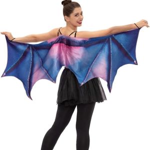 FANGAN Fantasty Dragon Wing Cape Elastic Band Foldable Cosplay Wing Costume Practical Bat Wing Cloak Halloween