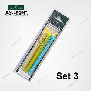 Faber-Castell Ballpoint Pen P7 Pastel 07 Black Ink