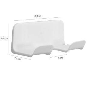ROLL Self-adhesive Hair Dryer Holder Universal Wall Mounted Hair Dryer Rack Portable Non Perforated Bathroom Storage Rack