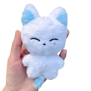 10Cm Lovely Plush Idol Doll Soft Stuffed Animal Keychain Doll Toy with Hanging Hook For Desk Decors Travel Companion