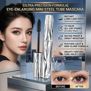 Small Steel Tube Mascara Volumizing Mascara Curling Mascara Waterproof Mascara Quick Dry Mascara Smudge Resistant Mascara Long Lasting Lash Makeup Eye Beauty Essentials
