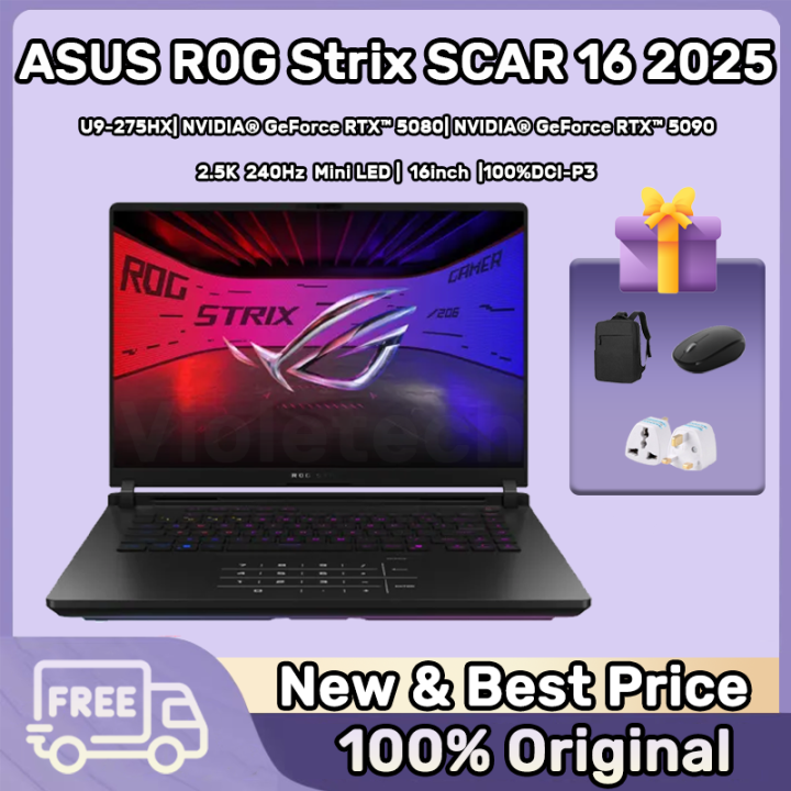 【ASUS Warranty】ASUS ROG Strix SCAR 16 2025 Gaming Laptop/ROG Gaming ...