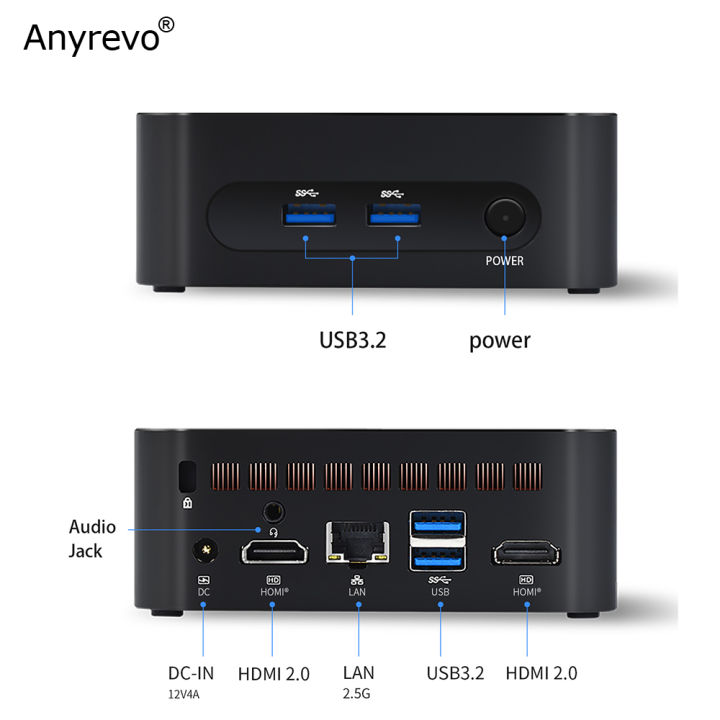 Mini pc 12th gen intel alder lake n95 quad core windows 11 nuc with 8g