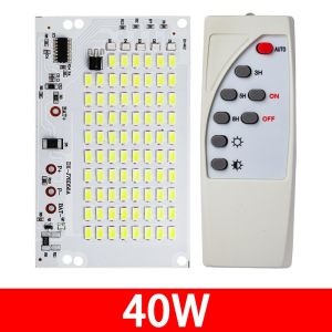 GOODOO 1Pcs Ánh sáng trắng Bảng đèn LED năng lượng  trời 25/40/60/100/250W SMD5730. Đèn pha điều khiển từ xa  Độ sáng cao Bảng nguồn sáng Đèn sân vườn ngoài trời