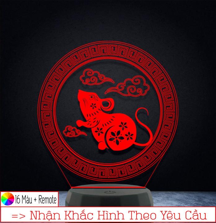 [HCM]Đèn Led 3D trang trí hình CON CHUỘT – Qùa Tặng Độc Đáo Đèn Trang ...