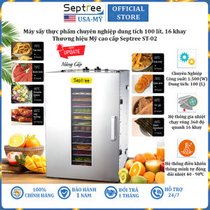 Máy sấy thực phẩm 16 tầng thương hiệu Septree ST-02 cao cấp - Dung tích 100L - Hàng Chính Hãng (Bảo Hành 1 Năm)