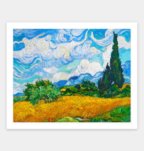 Pintoo Jigsaw Puzzle 500 pcs H2292: Vincent van Gogh - Wheat Field with Cypresses (500pcs)