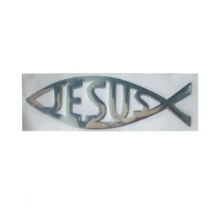High Quality Computer Car Styling Stickers Jesus Fish Emblem Decoration Door Motorcycle Stickers Waterproof Decals