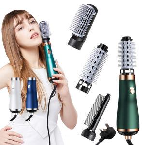 3 in 1 Ionic Hair Dryer Brush Volumizer Hot Air Brush 3 Modes Hair Straightener Comb Curler Hairdryer Brush For Hair