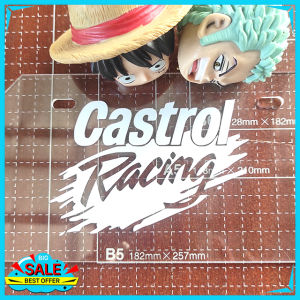 STICKER DECALS WATERPROOF CASTROLRACING FOR CAR/MOTORCYCLE/MUGS/GADJETS/