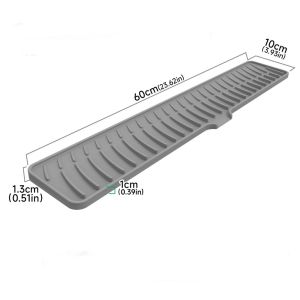 TIMES LORD Diatom Mud Silicone Faucet Mat Moisture-proof Super Absorbent Faucet Drain Pad Bathroom Organizer Reusable Counter Protector Home
