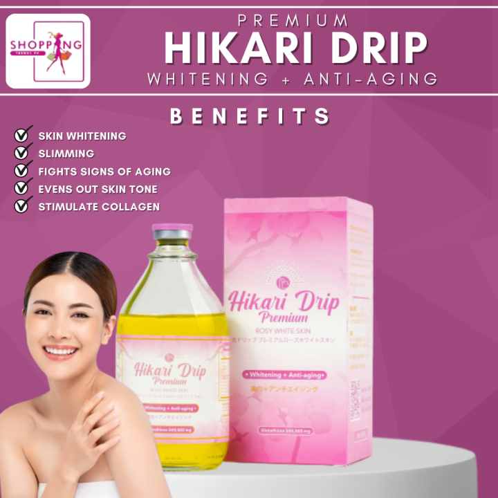 Hikari drip premium complete set glutathione drip set for whitening