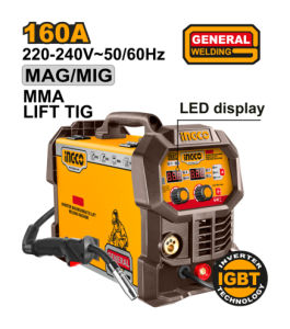 Buildmate x INGCO Welding Machine – 160A 4-in-1 Inverter MIG/MAG/MMA/TIG Welder ING-MGT16058 IPT