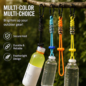 JMY Portable Water Bottle Clip Hiking Camping Water Bottle Holder Carabiner Hook Outdoor Sports Travel Accessory Lightweight Durable