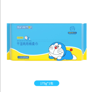 WE 3898 = 哆啦A梦棉柔巾 Doraemon Cotton Wipes ☞ 60 pcs