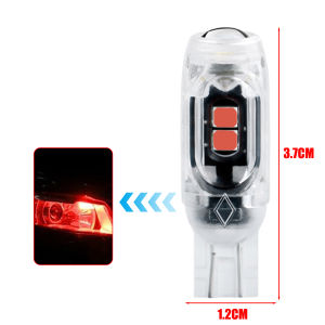 10PCS T10 LED Flash Lamp 5SMD W5W 6000K Car Motorcycle Turn Signal Light 12-24V Width Indicator Light Multi-Purpose Reading Signal Light