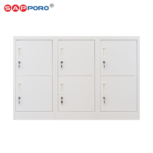SAPPORO WEIMAR 6 - Loker Besi Dinding 6 Pintu | Wall Mount Locker 6 Doors