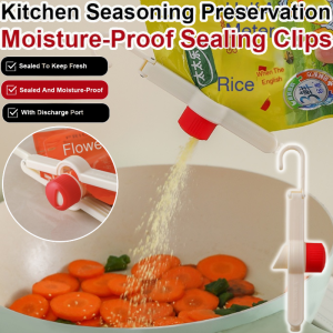 Food Sealing Clip With Hook Fresh Keeping Plastic Clamp For Snack And Food Bags