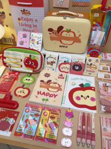 Souvenir Apple Stationery Set Gift Big Gift Pack School Supplies Elementary School Graduation Childrens Gift Cartoon